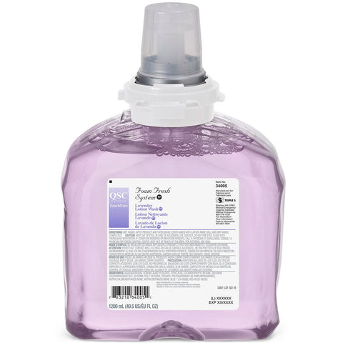 SSS Foam Fresh TF Lavender Lotion Wash, 2/1200 mL