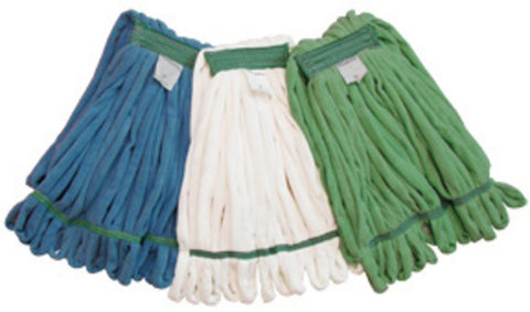 SSS MicroPower No Lint Wet Mop 5" Large, White, 12/Cs.