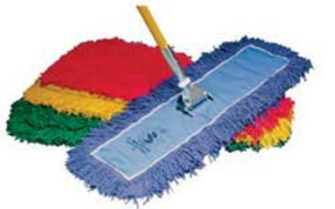 SSS Endless Twist Colored 5"x24" Dust Mop, Quick Change, Orange, 12/Cs.