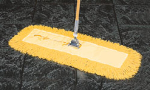 SSS Endless Twist Colored 5"x36" Dust Mop, Universal, Yellow, 12/Cs. 