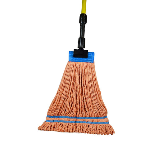 SSS Super-Sorb Wet Mop, 5" Headband, XL, Orange, 6/Cs.