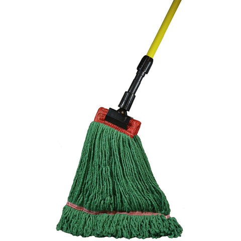 SSS Ind. Looped Wet Mop/Wide Lg Green, 12/Cs.