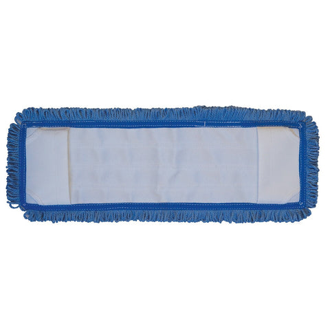 SSS XL MicroPower Loop-End Wet Mop Pad, Pocket Style, 5"x18", Blue, 12/Cs.
