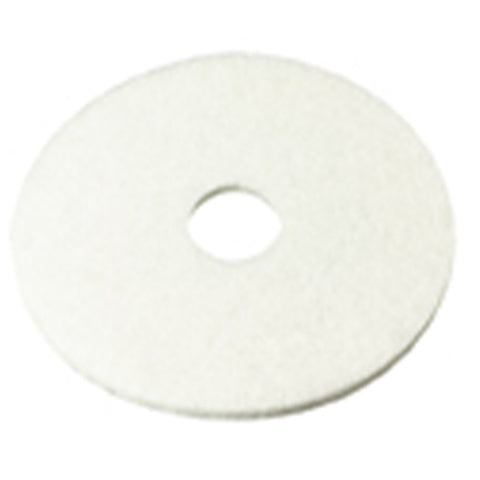 3M 21" White Super Polish Pad 4100, 5/Cs.