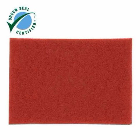 3M 28" x 14", Scotch-Brite Red Buffer Pad 5100, 711 mm x 356 mm, 10/Cs.