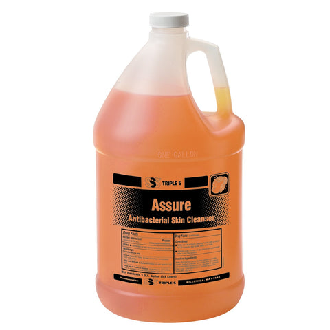 SSS Assure Antibacterial Skin Cleanser, Pour Top, 1 Gal, 4/cs