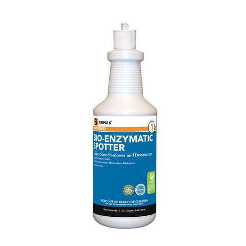 SSS Bio-Enzymatic Spotter Carpet Stain Remover & Deodorizer, 1 qt., 12/cs