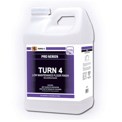 SSS Turn 4 Low Maintenance Floor Finish, 2/2.5 Gal.