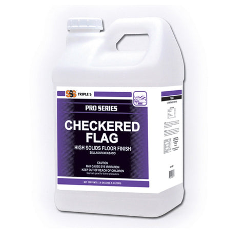 SSS Checkered Flag High Solids Floor Finish, 2/2.5 Gal.