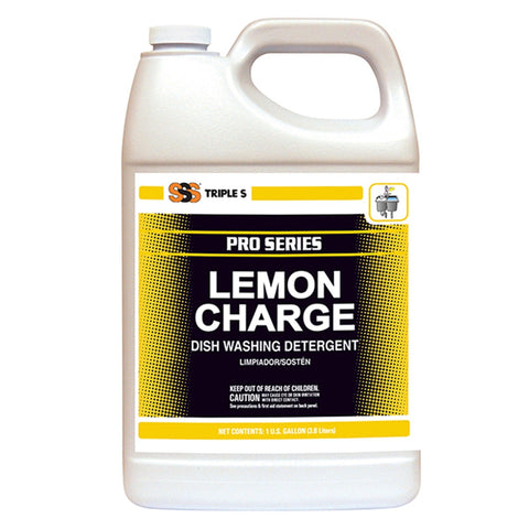 SSS Lemon Charge Dish Washing Detergent, Lemon, 4x1 Gal.