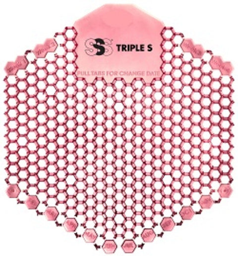 SSS Surge 3D Urinal Screen Grapefruit-Kiwi Splurge, 6x10/Cs.