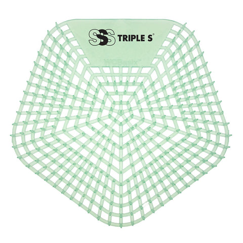 SSS No-Splash Urinal Screen, Cool Cucumber Melon, 10/Cs.