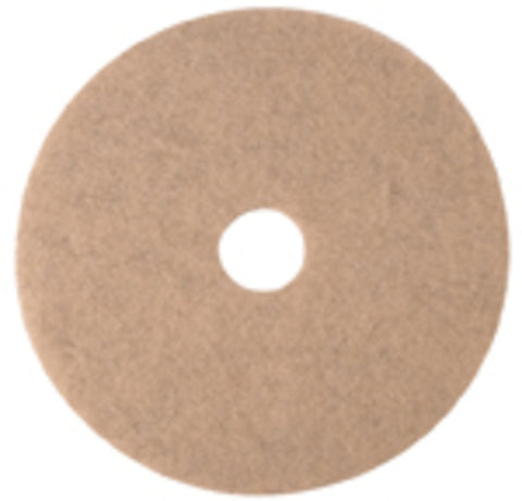 SSS 20" UHS Hog's Hair Poly Tan Burnishing Pad, 5/Cs.