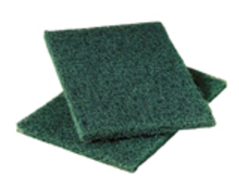 SSS #86 Hand Pad Green HD Scouring 6"x9", 15/Cs.