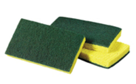 SSS #74 Med Duty Scrub Sponge Grn/Yel, 20/Cs.
