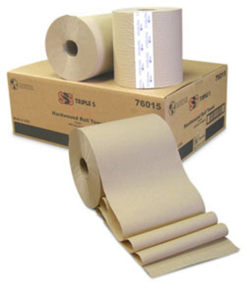 SSS Sterling H/W Roll Towels, Kraft, 1-Ply, 6/800', 55 Cs./Plt.