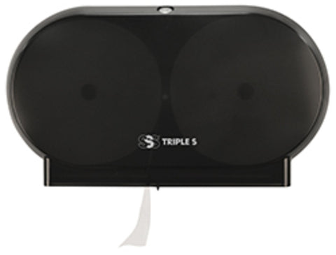 SSS Sterling Select 2.0 9" Twin Jumbo Roll Tissue Jr. Dispenser, Black, 4/Cs.