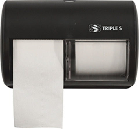 SSS Sterling Select 2.0 Front-Facing Bath Tissue Dispenser, Black, 2/Cs.