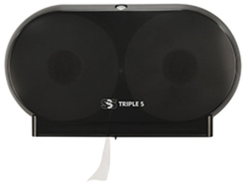 SSS Sterling 2.0 Twin Jumbo Roll Tissue Dispenser, Black, 4/Cs.
