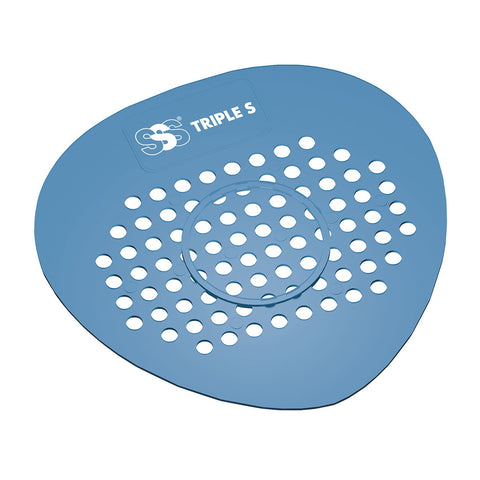 SSS Flat Urinal Screen, Blue, Pleascent Scent, 6x12/Cs.