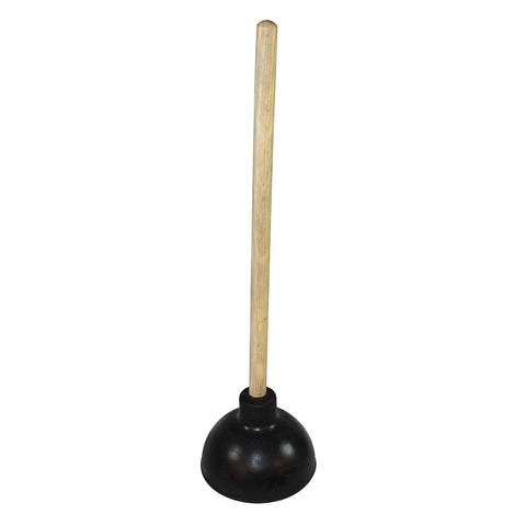 IMP Industrial Prof. Plunger, Bk/Wood, 6/Cs.