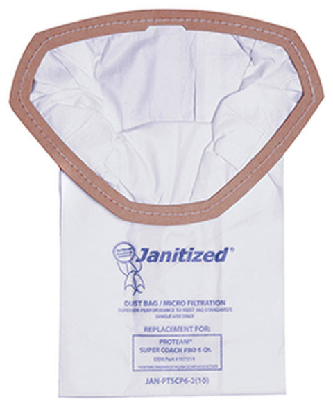 JAN-PTSCP6-2(10) Micro-Filter Bag, ProTeam Super Coach Pro, 10/10 Cs.