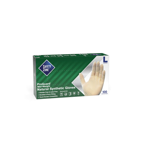 SZ Vinyl G. P. Gloves, PF, Large, 10/100
