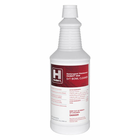 Husky 302 Detergent Thickened Bowl Cleaner (EPA), 12/32 Oz.