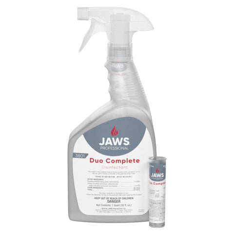 JAWS Duo Complete Disinfectant Secondary Spray Bottles, 24/Cs.